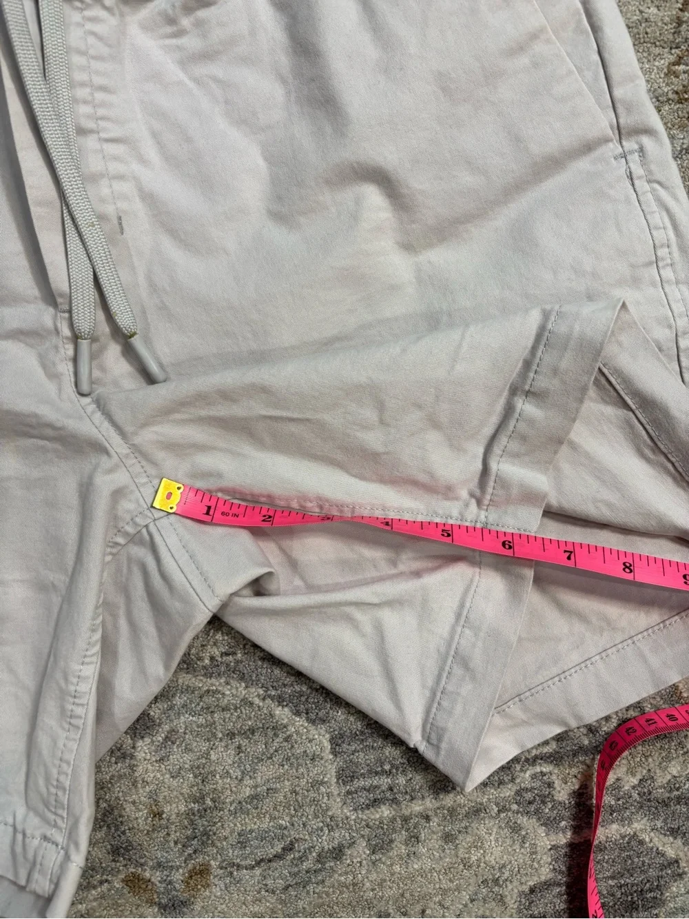 Calvin Klein Light Gray Men’s Elastic Waist Drawstring Shorts